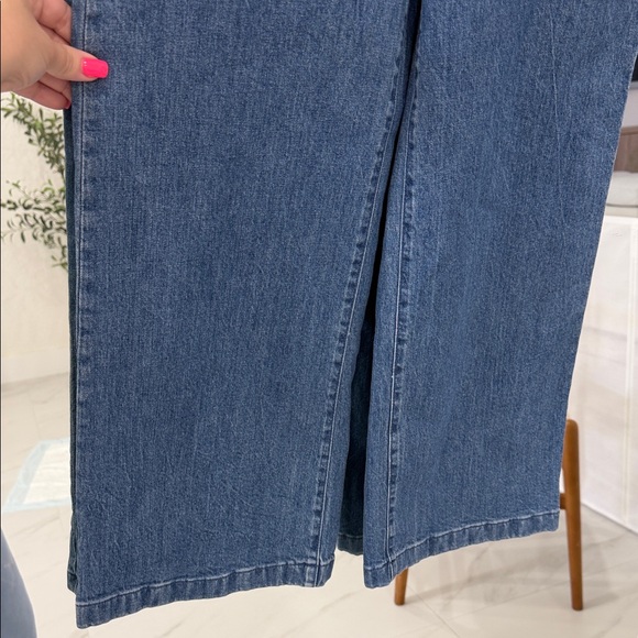 Stylish Denim Wide Leg Jeans - Picture 5 of 6